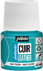 Vopsea Leather Pebeo 45ml Turcoaz Albastru