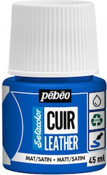 Vopsea Leather Pebeo 45ml Albastru Ocean