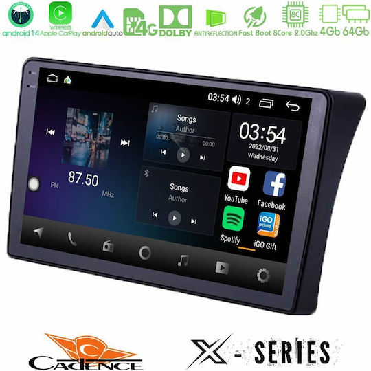 Cadence Ηχοσύστημα Αυτοκινήτου για Nissan Navara / Pathfinder 2006-2011 (Bluetooth/USB/WiFi/GPS/Apple-Carplay/Android-Auto) με Οθόνη Αφής 9"