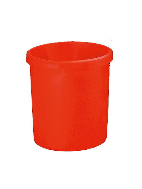 Desk Paper Bin 18 Liters Han Grip Red