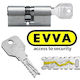 EVVA Κύλινδρος Κλειδαριάς Ασφαλείας 100mm (40-60) με 4 Κλειδιά