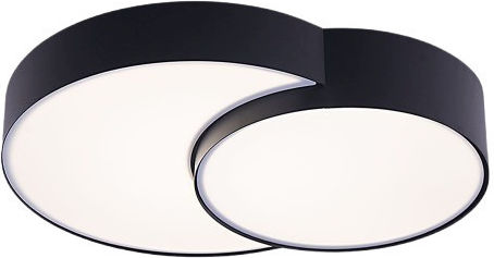 Vivalux Ceiling Mount Light 50cm Black with Integrated LED