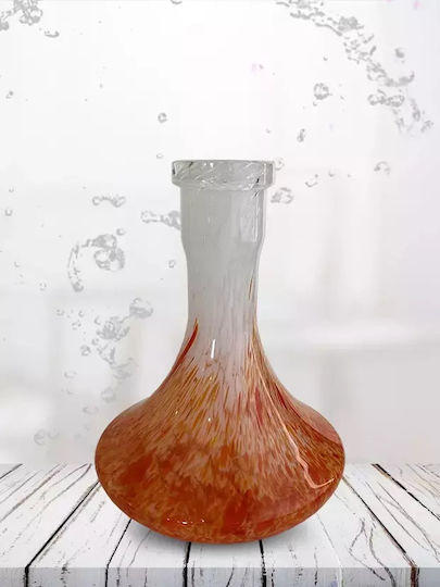 Vessel Glass Vase Wasserpfeife Red White 1Stück