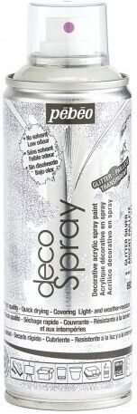 Ακρυλικο Σπρεϋ Pebeo Decospray 200ml Glitter Silver