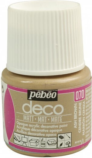 Acrilic Mat Pebeo Deco 45ml Gri Cărbune