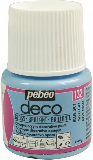 Ακρυλικο Γυαλιστερο Pebeo Deco 45ml Sky Blue