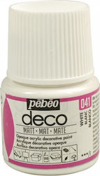Акрилни Бои за Живопис Mat Pebeo Deco 45ml Бял