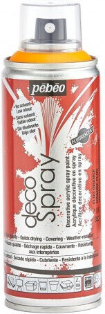 Acrilico Spray Pebeo Decospray 200ml Portocaliu Fluorescent