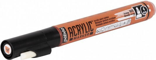 Marker Acrilic Pebeo Chisel 4mm Portocaliu