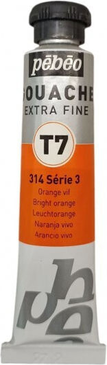 Pebeo Tempera Paints Bright Orange in Tube 20ml 1pcs