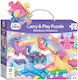 Kinderpuzzle Regenbogen-Einhörner Jigsaw