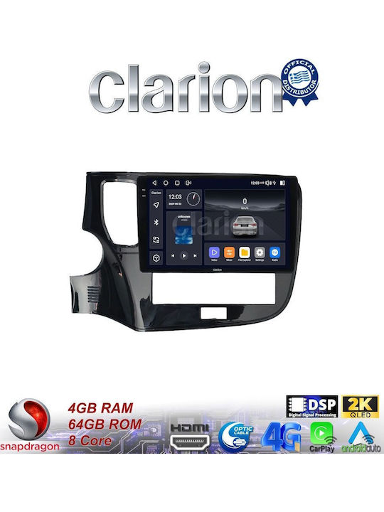 Clarion Ηχοσύστημα Αυτοκινήτου για Mitsubishi Outlander 2020 (Bluetooth/USB/WiFi/GPS/Apple-Carplay/Android-Auto)
