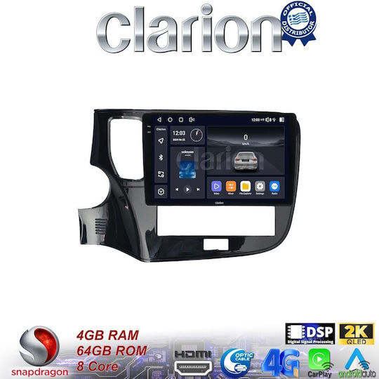 Clarion Ηχοσύστημα Αυτοκινήτου για Mitsubishi Outlander 2020 (Bluetooth/USB/WiFi/GPS/Apple-Carplay/Android-Auto)