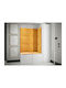 Hartford 385 Entry Furniture with Mirror & Hanger White, Yellow 124x46x186cm