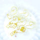 Kymi Μαρτυρικό Βάπτισης με Παραμάνα Μεταλλικό 50τμχ