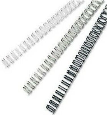 Double Spine Wire Spiral 2:1 A4 19mm No12 160 Sheets White