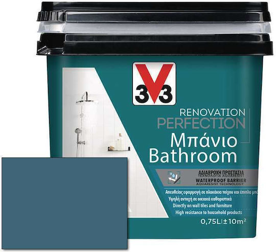 V33 Ανακαίνισης Δείγμα Renovation Perfection Μπάνιου Deep Blue Satin 0,075lt