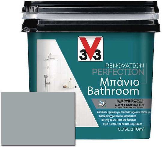 V33 Ανακαίνισης Renovation Perfection Μπάνιου Dolphin Grey Satin 0,75lt