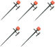 Adjustable Drip Head Lance 0-90l/h 5 Pieces Automatic Irrigation Hose Hydrofasma 3747100100 3747100100