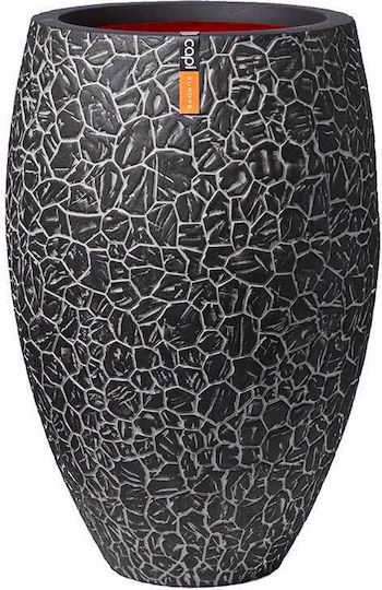 Capi Vase Elegant Deluxe Clay Nl Anthracite 50cm Katc1138