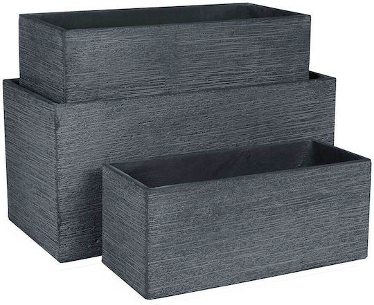 Stream Rectangle Dark Grey 75cm 153618-c