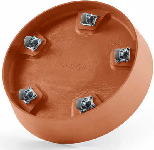 Ecopots Πιάτο Στρογγυλό Ρόδες 40 Ø34,10εκ