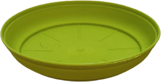 Plastic Pot Plate Skopelos Φ17cm Green Nr122 Pot Skopelos Nr610