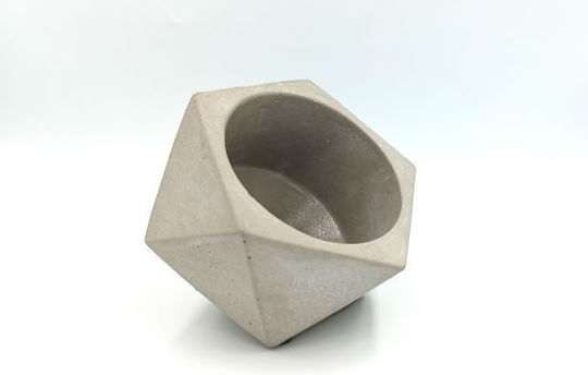 Polygon Pflanzentopf Grau 12x12x12y