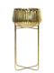 Pflanzentopf Metallische Beine 28cm 28x28x51cm Einfarbig Kaeming