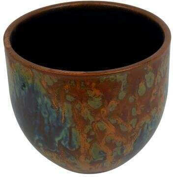 Plant Pot Ceramic Mason 17x16cm Terracotta