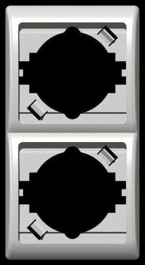 R-2fv Ospel Vertical 2-Element White Frame Efekt