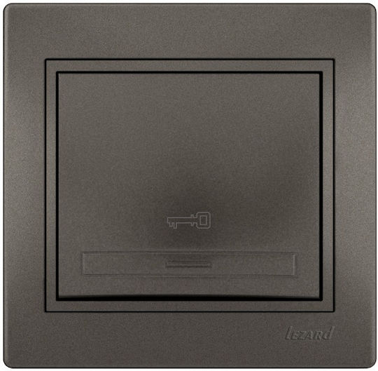 Lezard Μπουτόν Σύμβολο Κλειδί Ανθρακί Mira Πλήρης 701.4141104