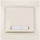 Lezard Illuminated Push Button Sign Cream Mira Complete 701.0303120