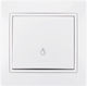 Lezard Push Button Symbol Lamp White Mira Complete 701.0202102