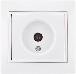 Lezard TV-Antennensteckdose Terminal Weiß Mira Vollständig 701.0202130