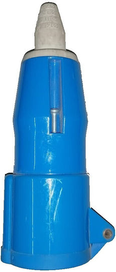 Industrial Female Schuko Plug 3p 16a Blue Cable