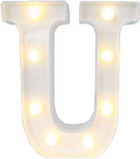 Led Φως Γράμμα U 22x18cm