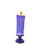 Decorative Candle Lamp Vortex LED Candle Light Color Changing Glitter Flameless Silver