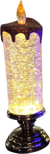 Dekoratives Lampenstück Kerze Windstoß Led Kerzenlicht Farbwechsel Glitzer Flameless Gold