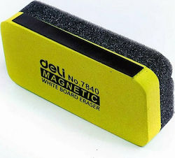 Σπόγγος Ασπροπίνακα Μαγνήτη Deli 11x5x3cm Κίτρινος