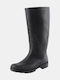 Safety Wellies Knee PVC Boot Black Black