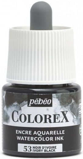 Watercolor Ink Colorex Ivory Schwarz