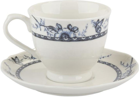 Max Home Tasse Tee aus Porzellan Blau