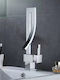 Landsh Mixing Tall Sink Faucet Silver