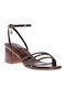 Sandals with Strass Bronze