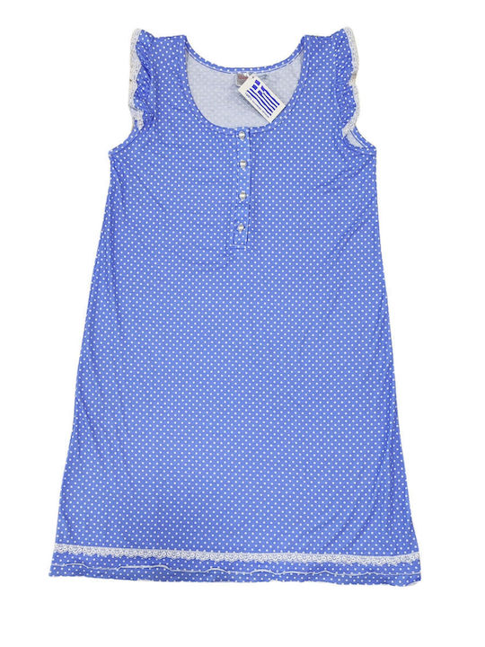 Giota Summer Women's Nightdress Light Blue