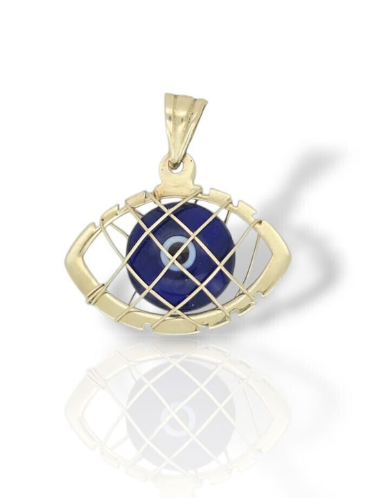 Mentzos Charm Auge aus 14K Gold M2791