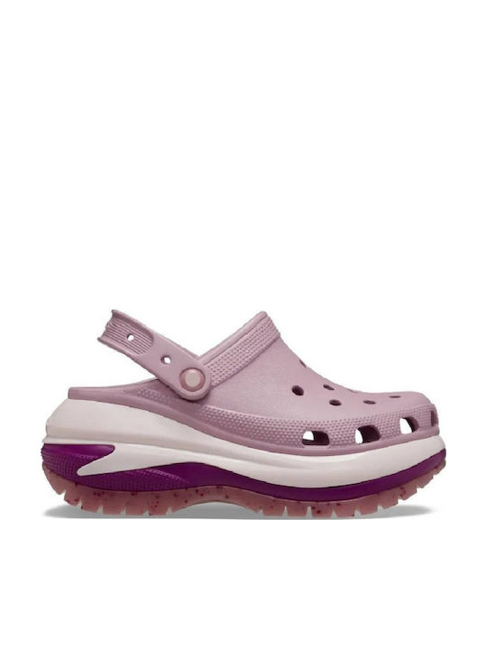Crocs Classic Mega Crush Σαμπό Μωβ