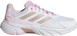 adidas Courtjam Control 3 Ftwr Γυναικεία Παπούτσια Τένις Λευκά