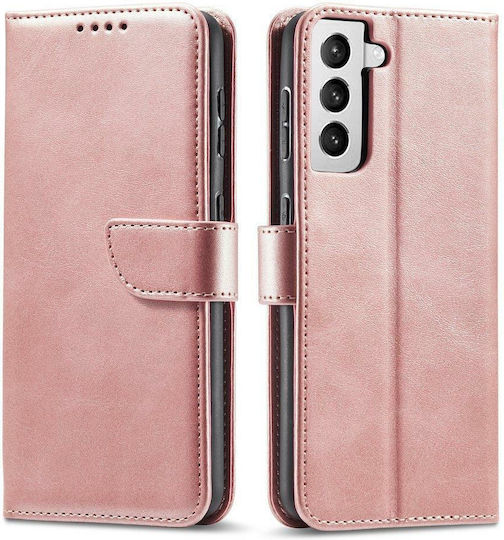 Premium Magnet Husa Wallet Samsung Galaxy S22 Plus Roz